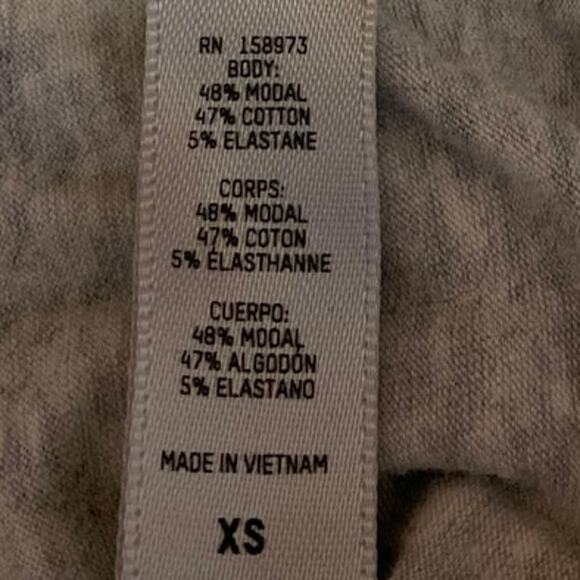 Skims Women's Gray Sleeveless Knit Activewear Fitness Gym Muscle Tee Tank Top XS - Picture 4 of 4